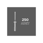 sebox Plastik Çivili Korniş Dübeli Del Çak Dübel 7 Mm - (250 Adet)