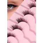 SEBURAM COLLECTION 7'Li Set Takma Kirpik Dolgun Çekik Göz Efekt Kirpİk Set Çok Kez Kullanabilir 7 li Takma Kirpik Set