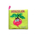 Sebzeler Sessiz Kumaş Kitap T113 - Bez Kitap
