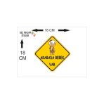 Seç Arabada Bebek Var Çakmaktaş Sticker 1 Adet