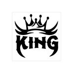 Seç Kıng Taçlı Sticker Çok Amaçlı Sticker