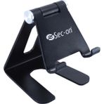 Sec-On SC-500 Katlanabilir Alüminyum Masaüstü Telefon ve Tablet Standı – Siyah
