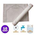 Secdebant Perisfer Yıkanabilir Tek Kullanımlık Seccade Antibakteriyel Kumaş Cep Boy 30x40 Cm 10'lu Rulo