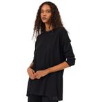 Seçil Kadın Örme Kumaş Basic Tunik 1015 Siyah S