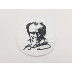 Seçilir " Atatürk (Beyaz Zemin) " Logolu 7,5 cm Çapında Arma Yama Patch (1 Adet)