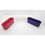 Seçilir Plastik Sur Görünümlü Üçlü Sukulent ve Kaktüs Saksısı 6X18 cm 3 Adet