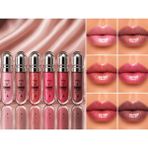 Seçkin 6’lı Simli Lip Gloss Seti – Nude Pink, Brown Nude, Coral Shine, Hot Pink, Cherry Glow & Rose Mauve