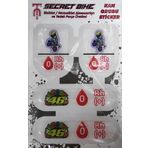 Secret Bike Mavi Motosiklet Ve Kask Kan Grubu Sticker 0 Rh (+) Pozitif
