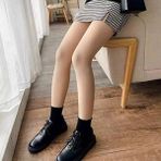Secret Moda Kışlık Termal Ince Ten Görünümlü Polar Peluşlu Siyah Kadın Termal Peluş Külotlu Çorap - S - M