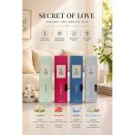 Secret Of Love Çubuklu Cam Oda Kokusu Seti 4 Al 3 Öde Yasemin + Ocean + Beyaz Çiçekler + Angelina 100 Ml