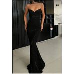 Secret Passion Lingerie Balık Kesim İnce Askılı Sırt Detaylı Büyük ve Küçük Beden Abiye Elbise 583220 768