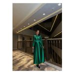 Secret Passion Lingerie BEL KUŞAKLI GENİŞ KOL SATEN KUMAŞ TESETTÜR ABİYE ELBİSE 583163 761