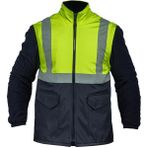 Securex Afşarlar Yüksek Görünümlü Polar Yelek - Sarı - Lacivert - XL