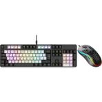 Secuzi Gaming-Oyuncu Klavye Mouse Set / Mekanik Blue Switch Full Size / 7200DPI Gaming Mouse Bundle Paket