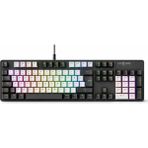 Secuzi LIG Noker RGB Mekanik Türkçe Kablolu Oyuncu Klavyesi I Blue Switch I N-Key Rollover I Anti-Ghosting - Siyah - Beyaz
