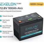Sed Exelon 12.8V 100 Ah Lityum Akü