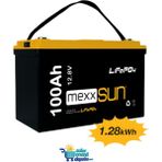 Sed Mexxsun Lityum Akü 12,8V 100AH Lifepo4 1280WH 0,8 Ah Akım ile Güçlü Performans