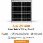 Sed Slr 25 Watt Monokristal Güneş Paneli - yok