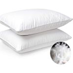 Seda Home Art %100 Kaz Tüyü Doğal Yastık - 50X70 1000GR , Otel ve Ev Kullanımına Uygun - 50 x 70 cm - Beyaz