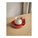 seda seramik Tasarım El Yapımı Mantarlı Espresso & Filtre Kahve Fincanı Seti 175 ml