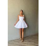 Seda Yalçın Atelier Beyaz Ravello Korse Detay Elbise