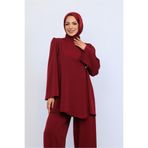 sedadenizstore DUBAİ KREP ŞIK TESETTÜR İKİLİ TAKIM BROŞ DETAYLI