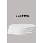 Sedaş Lıvıng Unıts Beyaz 34 X 34 Cm 4'Lü Suntalam Sehpa Üst Tablası Dekorasyon Sunum Tabağı