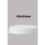 Sedaş Lıvıng Unıts Beyaz 39 X 39 Cm 3'Lü Suntalam Sehpa Üst Tablası Dekorasyon Sunum Tabağı