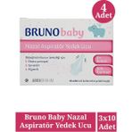 Seddar Collection Bruno Baby Nazal Aspiratör Yedek Ucu 10'lu 4 Adet