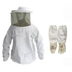 Sedef Beekeeping Arıcı Mont Maske + Arıcı Uzun Eldiven Kıyafet Set L