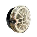 SEDEF LED SHOP 1 Fonksiyonlu Universal Stop Lambası Su Geçirmez 12-24 Volt Uyumlu Taslı 1 Adet 12 Cm