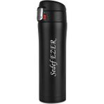 Sedef Silver Kişiye Özel Isim Yazılabilir Hediyelik Isimli 400 ml Paslanmaz Çelik Termos Bardak Mug Kahve Çay Ki - Siyah