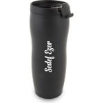 Sedef Silver Kişiye Özel Isim Yazılabilir Hediyelik Isimli 450 ml Paslanmaz Çelik Termos Bardak Mug - 500 ml - Siyah