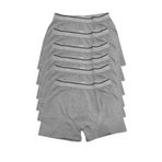 Sedef Yıldızı Gri Likralı Pamuklu 6`lı Paket İç Giyim Erkek Boxer