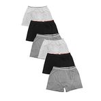 Sedef Yıldızı Karışık Likralı Pamuklu 6`lı Paket İç Giyim Erkek Boxer