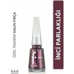 Sedefli Parlak Oje (MOR) - Pearly Nail Enamel - Pl418 Chrome Purple - 8682536035576