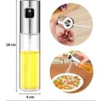 Sedin Kutusu 100 ml Çok Amaçlı Spreyli Cam Şişe Yağdanlık Sosluk - Gümüş