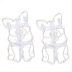 Sedipiitous 1set Kurabiye Kesiciler Kalıp Corgi Köpek Şekilli Diy Bisküvi Pişirme Aracı Happya Corgi (Yurt Dışından) - Açık Beyaz