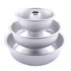 Sedipiitous 3pcs 6/7/9 Inç Melek Yemek Kek Pan Griddle Kek Tavaları Pişirme Tavuk Tüp Tüp Tatlı Kalıp Donut Kalıp (Yurt Dışından) - Açık Beyaz