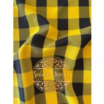 Sedona Designz, Inc. The Yard'dan 2,54 cm Damalı Pötikareli Polikoplin Kumaş (Sarı ve Siyah)