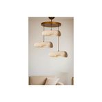 Sedra Handmade Üçlü Karbon Beton Avize