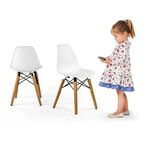 Seduna Design Child Sandalye 2 Adet | Natural Ahşap Ayaklı