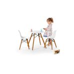 Seduna Eames Child 2X1 Sandalye Masa Takım | Natural Ahşap Ayaklı