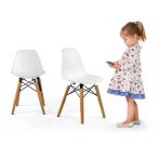 Seduna Eames Child Sandalye 2 Adet | Natural Ahşap Ayaklı