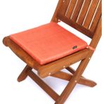 Seduna Remini Turuncu Kumaş Sandalye Minderi 40 x 40 x 3 cm - 40 x 40 cm - Koyu Turuncu