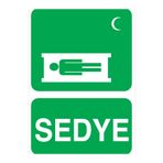 Sedye Uyarı Tabelası - 35x50 Alüminyum Kompozit Panel - İY4