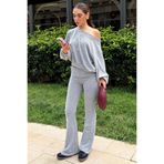 Seeh Gri Bluz Pantolon İkili Takım SH314