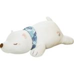 SeeJr Kutup Ayısı Peluş Oyuncak Buz Iskelesi Ayı Bebek (Yurt Dışından) - Beyaz - Gümüş