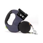 SeeJr Sanlindou Pet Double Head Traktor, Biri Işık ile Iki Otomatik Geri Çekilebilir Tasma Için (Yurt Dışından) - Açık Mavi