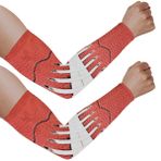 SEEKJOYS Ayakkabı Bağcığı Yakın Çekim İllüstrasyonu UV Güneş Koruma Kol Kolları Futbol UPF 50+ Erkek Kadın için Soğutma Kılıfı, Bahçıvanlık Çiftlik Açık Hava Sporları Basketbol Koşu Bisiklet, çok renkli, One Size